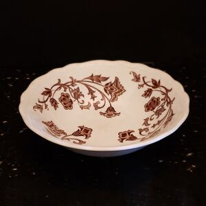 J & G Meakin Royal Staffordshire Windsong Brown Cereal Soup Bowl England Vintage